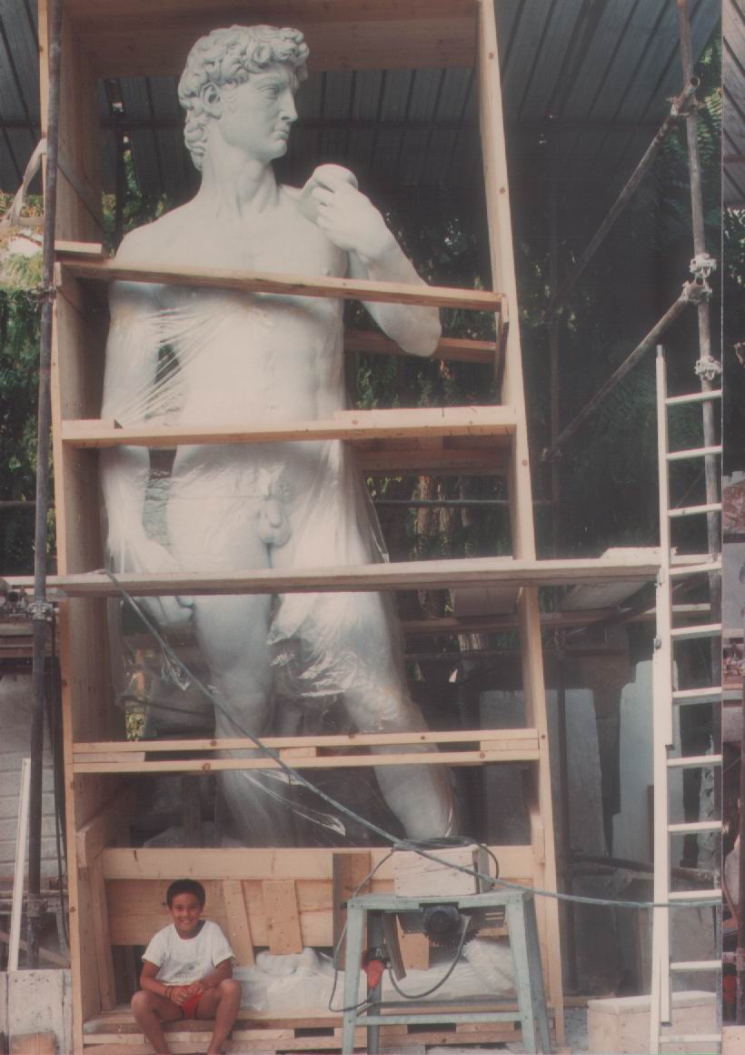 Imballo David di Michelangelo h. 515 cm